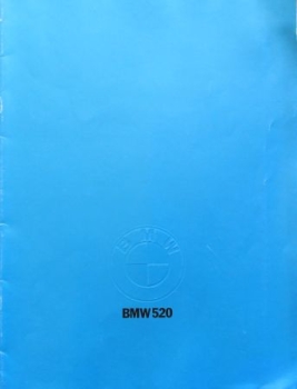 BMW 520 Modelprogram 1972 Carbrochure  (8614)